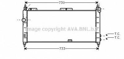 AVA QUALITY COOLING ola2203 -  Радиатор, охлаждение двигателя
